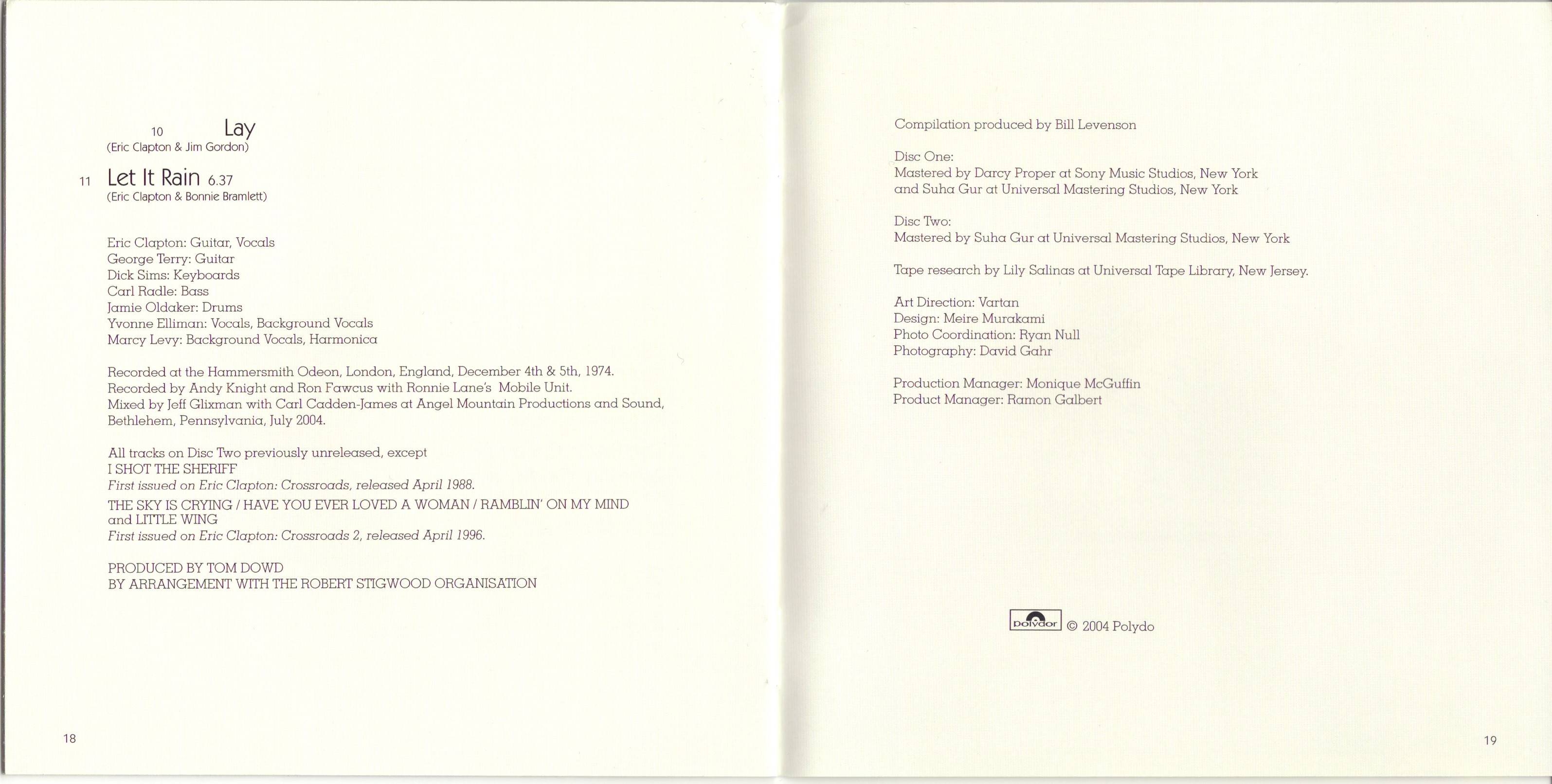 Eric Clapton 461 Ocean Boulevard Limited Edition [booklet12 jpn]